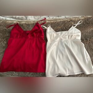 Brandy Melville red and pink tops